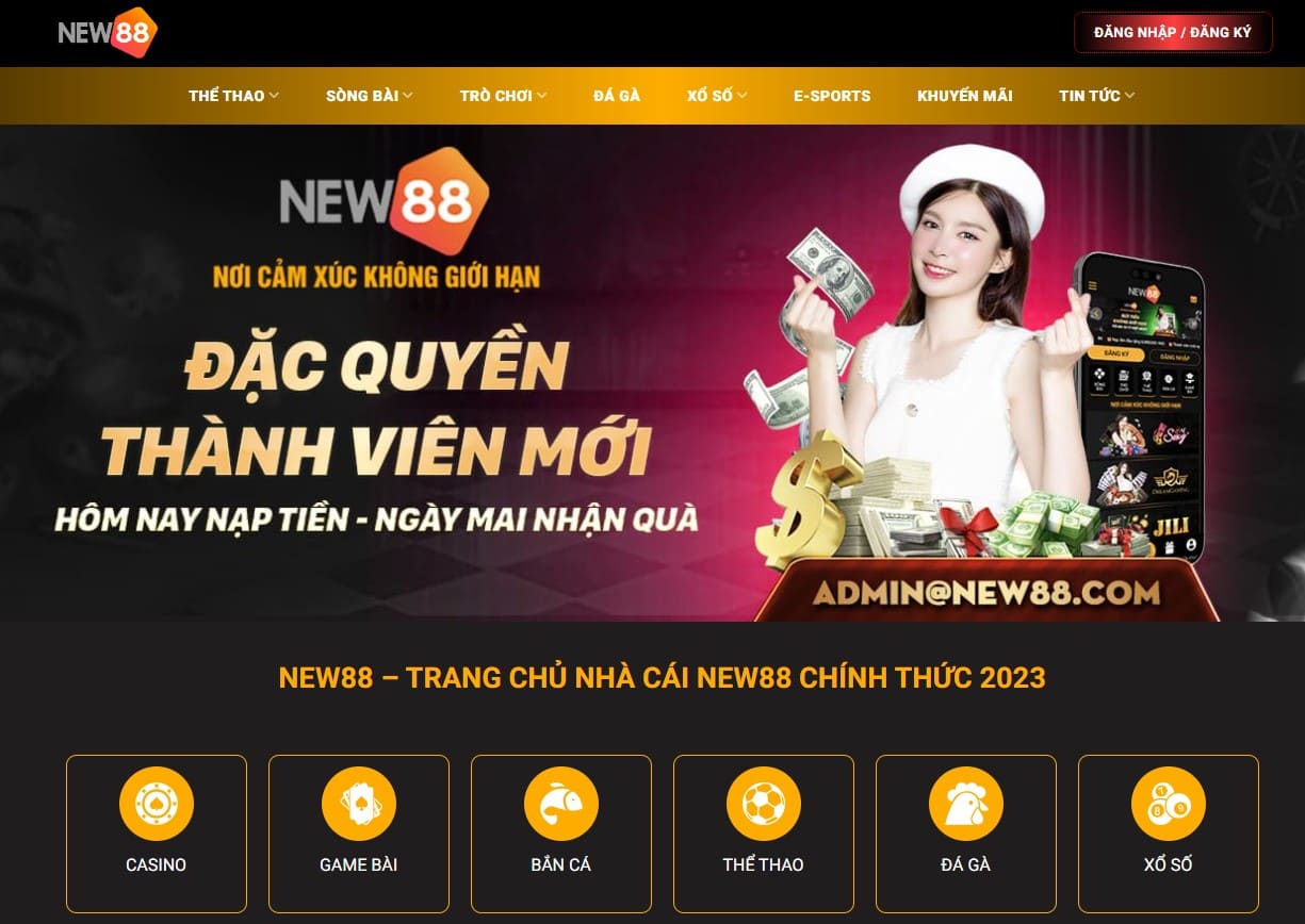 Trang chủ đăng ký New 88